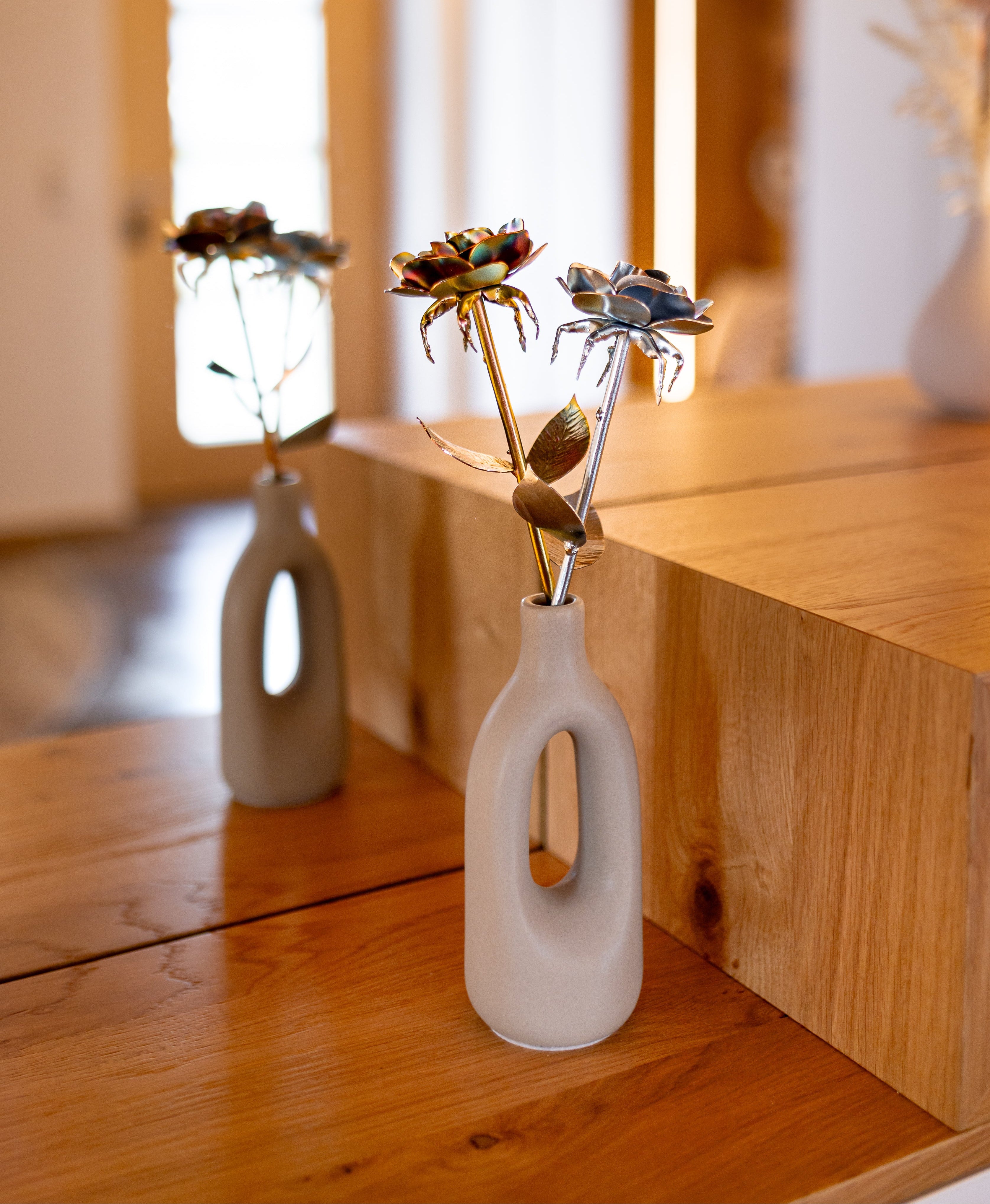 Weinhachtsbundel Schmiederosen Gold & Silber